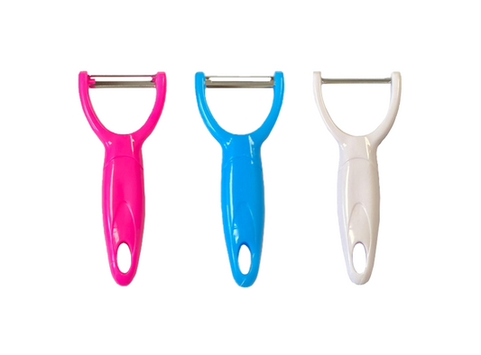Durable Plastic Kitchen Vegetable Peeler Assorted Colours