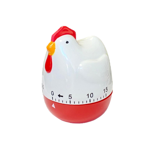 Eggcellent Plastic Chicken Kitchen Cooking Timer 60 Minutes