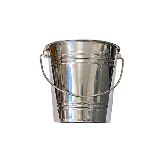 Elegant 4L Metal Champagne Wine Cooler Ice Bucket with Handle