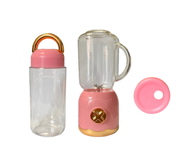 Cordless Mini Electric Retro Style Juice Blender with Travel Cup 500ml