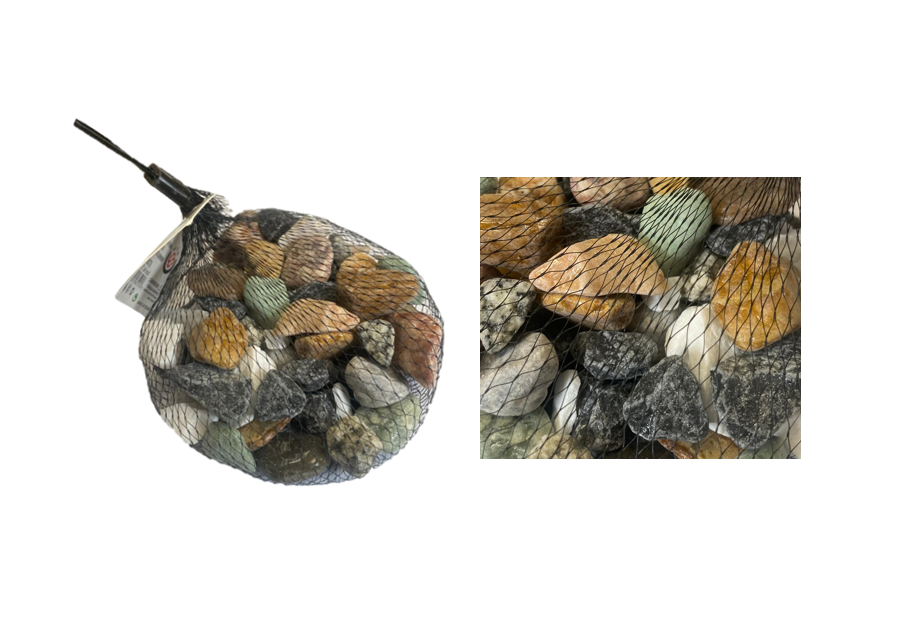 Assorted Aquarium Stones Rocks Vibrant Colors and Various Sizes