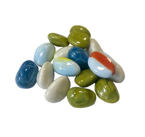 Aquarium Fish Tank Polished Stones Assorted Colours Sizes