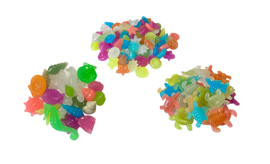 Glowing Sea Life and Shells Aquarium Decoration Assorted Designs