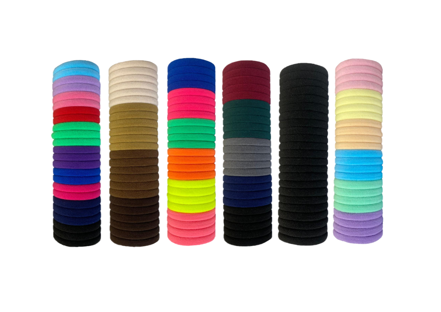 Assorted Elastic Hair Tie Bobbles Pack 24 Bobbles