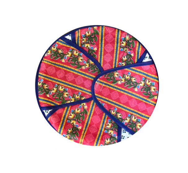 Elegant Printed Cotton Roti Chaba Naan Bread Basket 30 cm