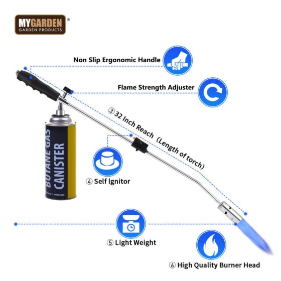 EcoFriendly Garden Weed Burner Efficient Weed Removal Tool