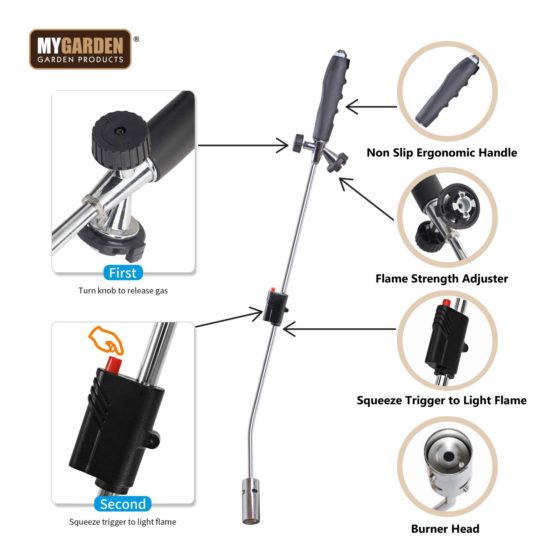 EcoFriendly Garden Weed Burner Efficient Weed Removal Tool