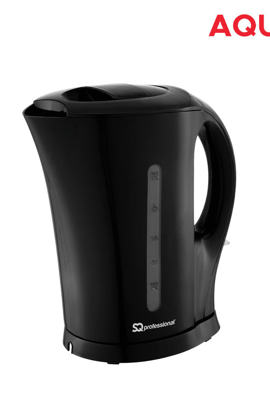 SQ Professional Aquen Plastic Kettle 17L 2200W Black Efficient Stylish