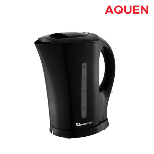 SQ Professional Aquen Plastic Kettle 17L 2200W Black Efficient Stylish