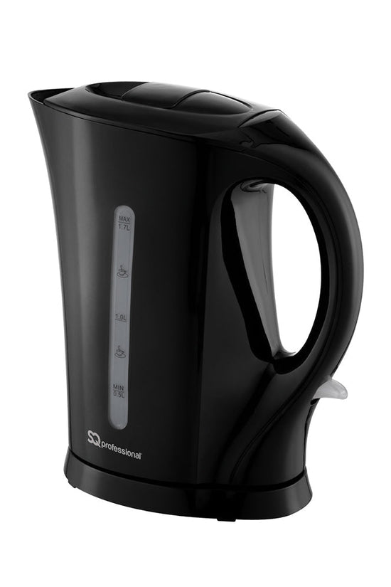 SQ Professional Aquen Plastic Kettle 17L 2200W Black Efficient Stylish