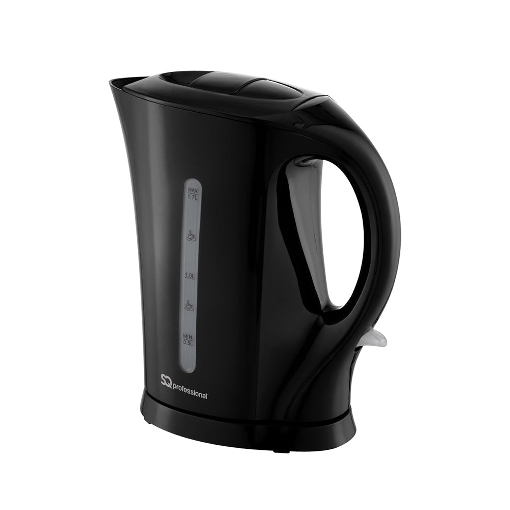 SQ Professional Aquen Plastic Kettle 17L 2200W Black Efficient Stylish
