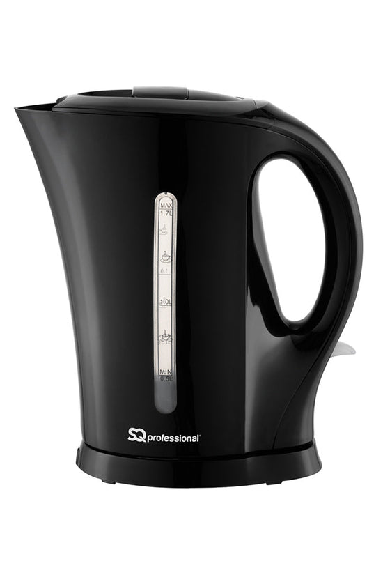 SQ Professional Aquen Plastic Kettle 17L 2200W Black Efficient Stylish