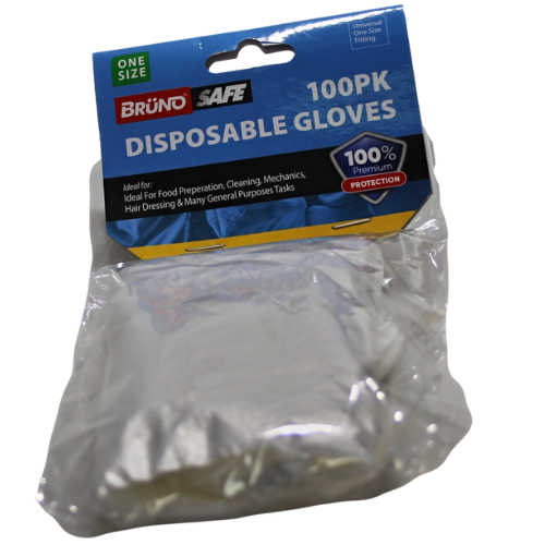 100pk Disposable Gloves One Size Hygienic Protective Gloves for Various Uses