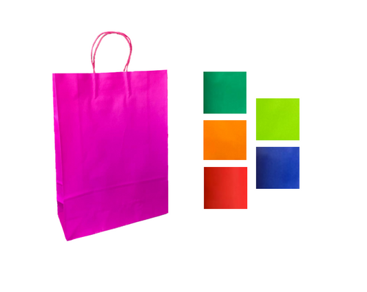 Extra Large Solid Colour Paper Gift Bag Assorted Colours