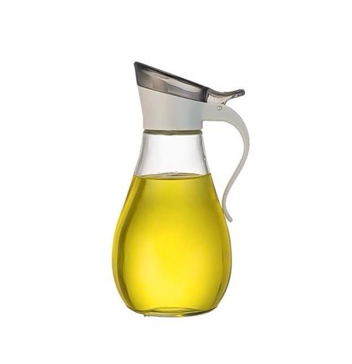 Glass Olive Oil Vinegar Sauce Dispenser Bottle 380ml
