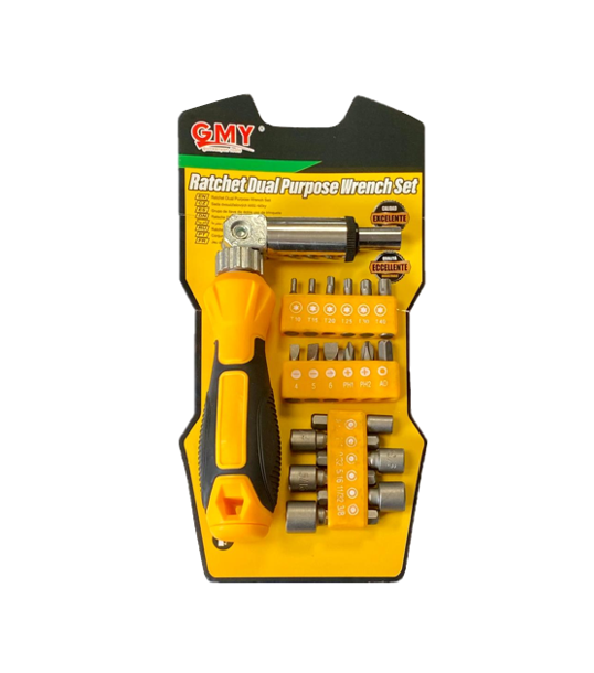 Compact Multipurpose Ratchet Screwdriver Wrench Socket Set