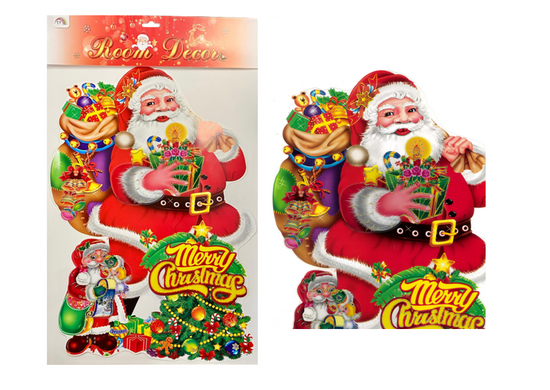 Christmas Santa Claus Paper Wall Decor 625 x 40cm Assorted Designs