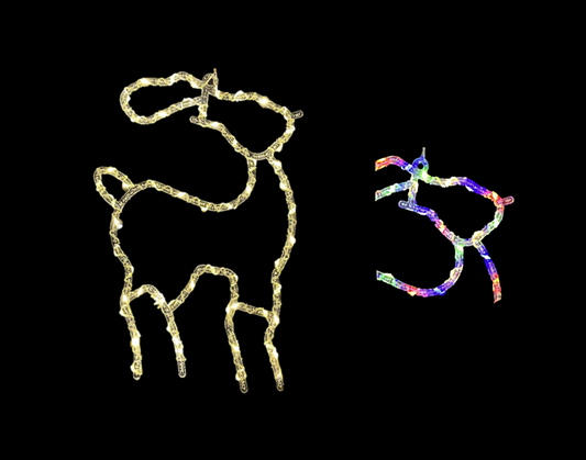 Christmas Hanging Reindeer Window Decoration Light Up Indoor Design