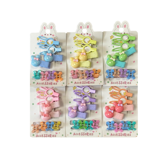 Hair Accessories Clips Assorted Designs and Colors Pack of 12