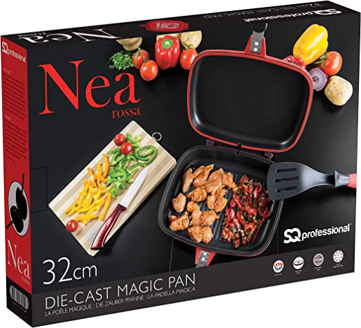 SQ Professional Nea Rossa 32cm DoubleSided Red Magic Pan