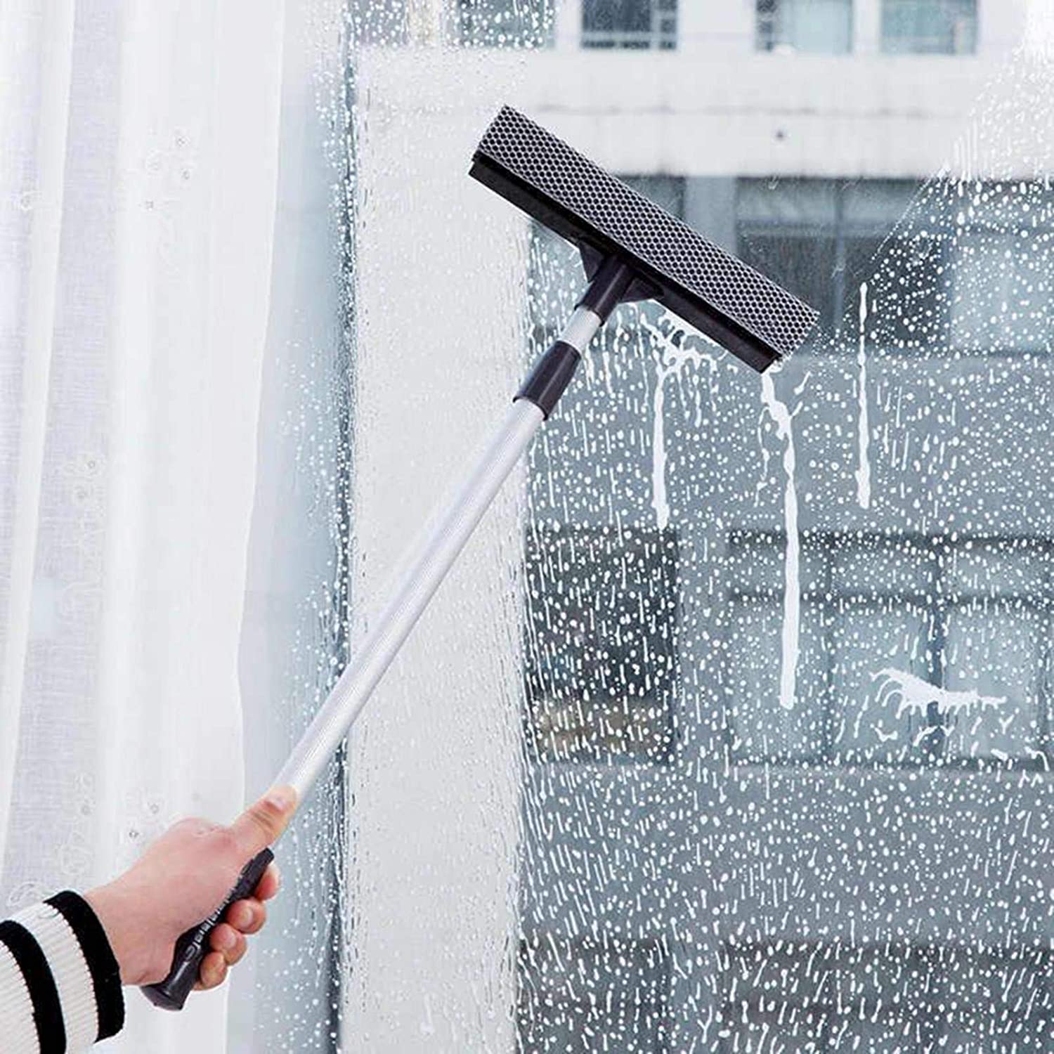 Professional Dual Plastic Bathroom Window Wiper and Sponge Set