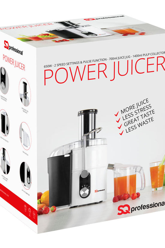 SQ Professional Blitz Power Juicer 650W 07L White Efficient Juicing Solution