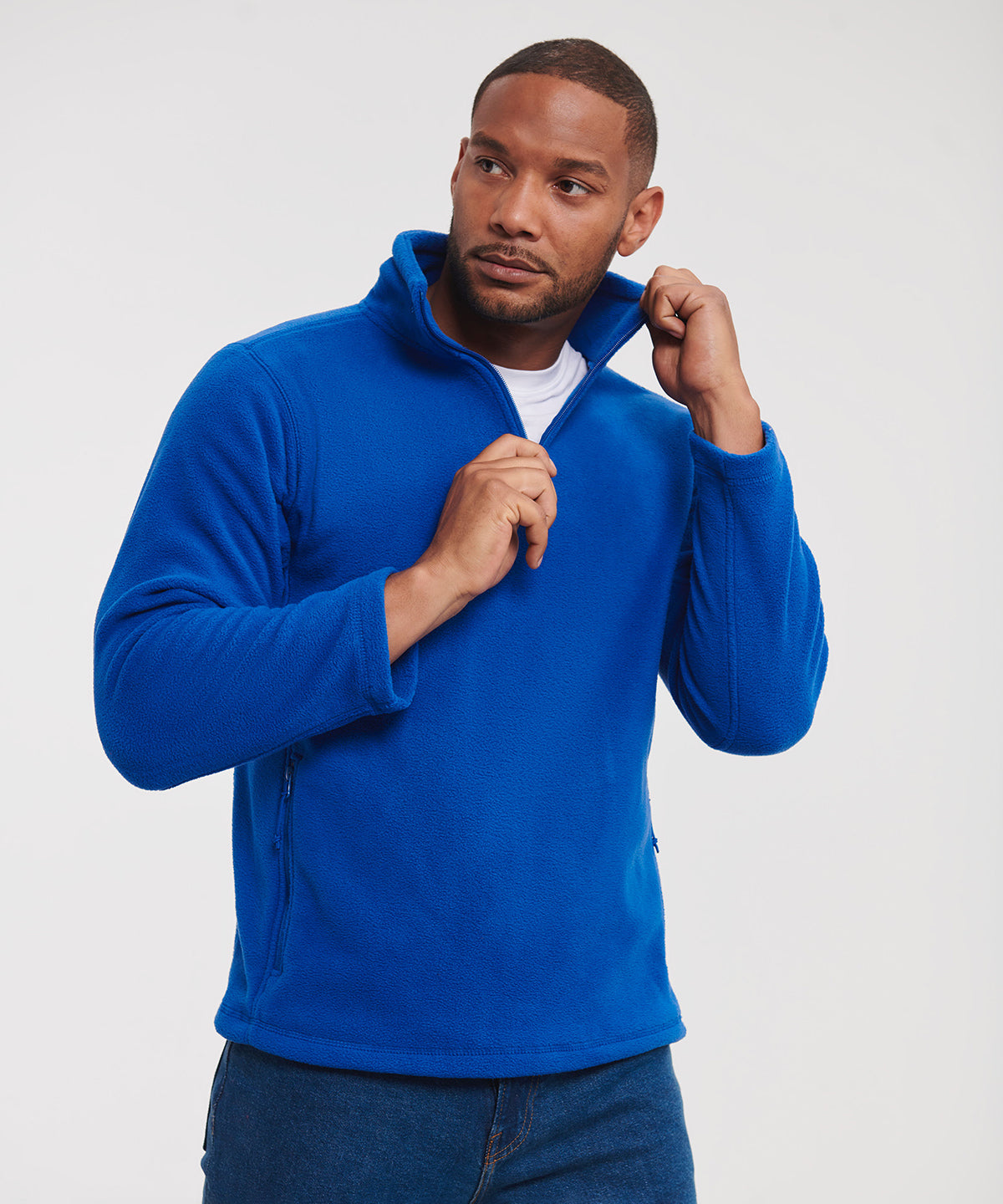 Russell Europe Outdoor Fleece with 14 Zip for Men
