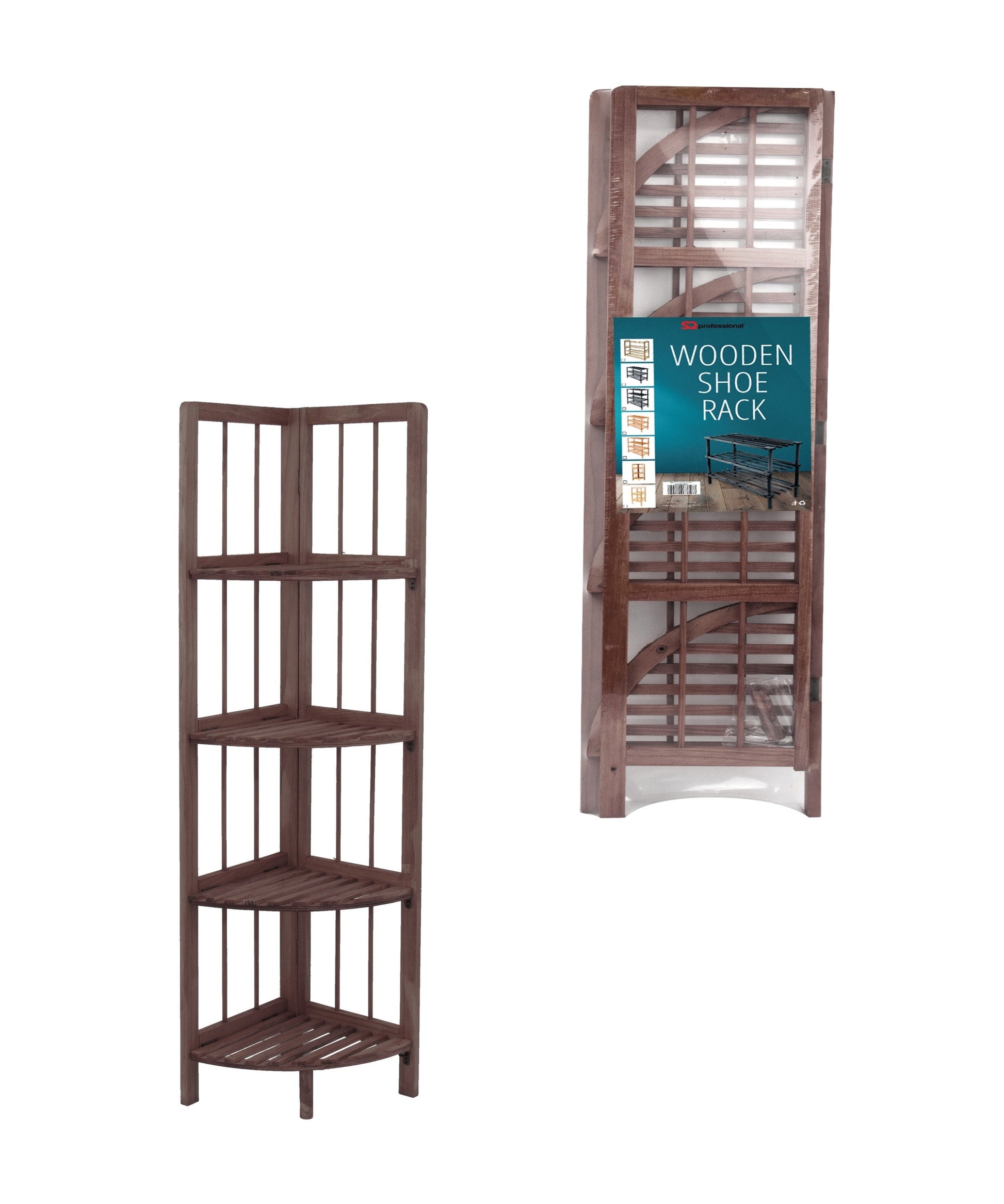 4 Tier Coffee Wooden Corner Rack Stylish and SpaceSaving Storage Solution