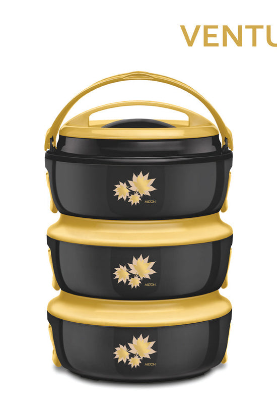 SQ Professional Venture Insulated Hot Pot Set of 3 Black 15L