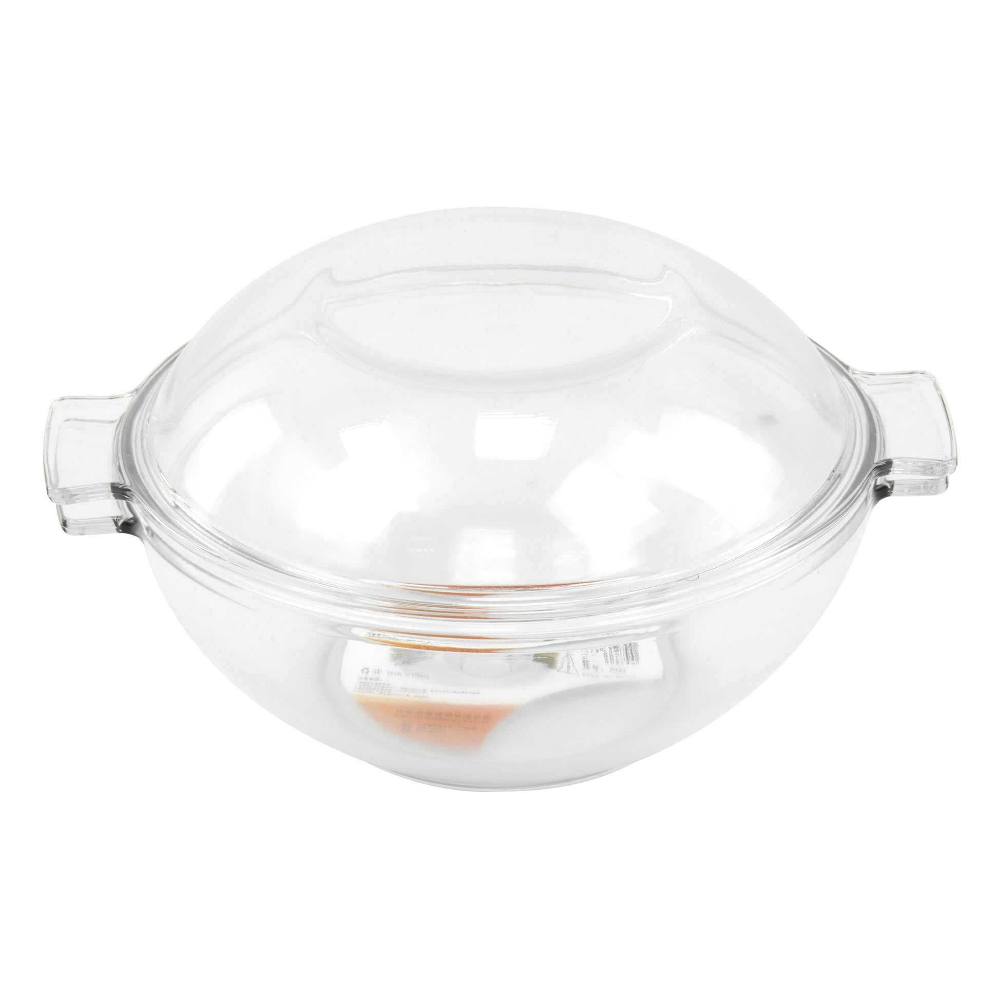 Durane 13L Tempered Glass Dough Bowl with Lid and Handles