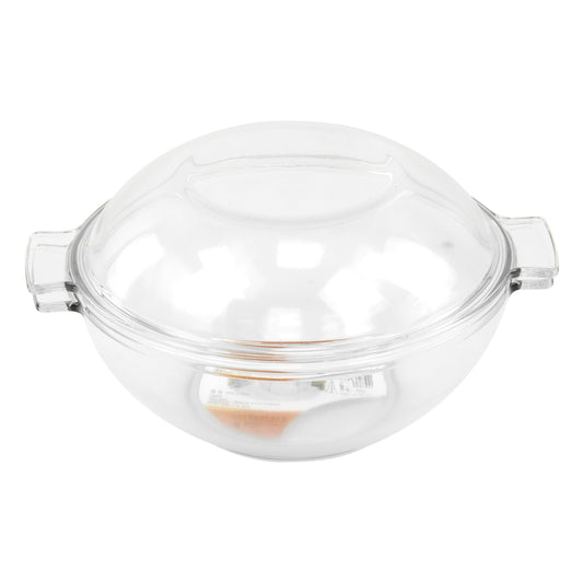 Durane 13L Tempered Glass Dough Bowl with Lid and Handles