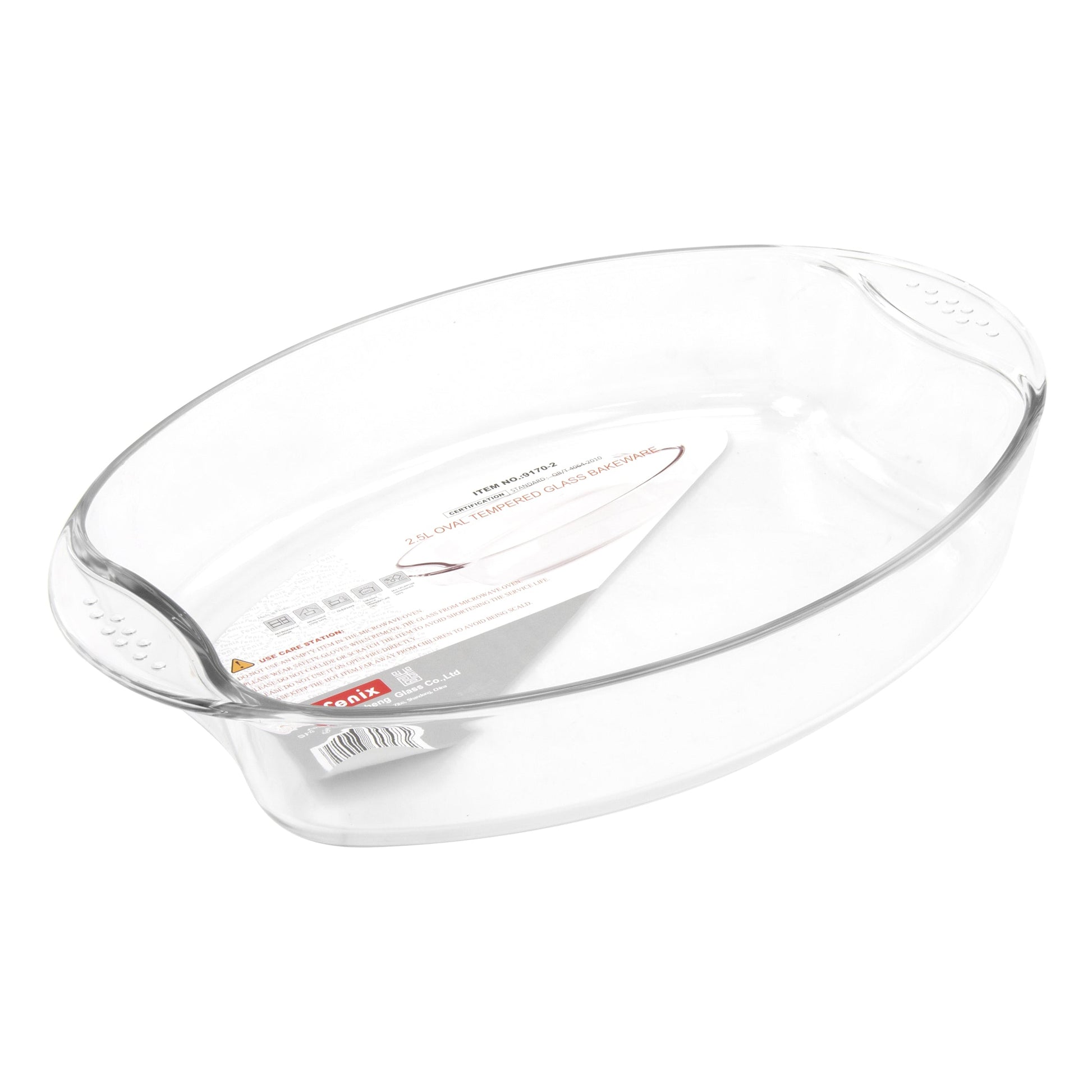 Premium Oval Glass Baking Roaster Dish 25 Litre