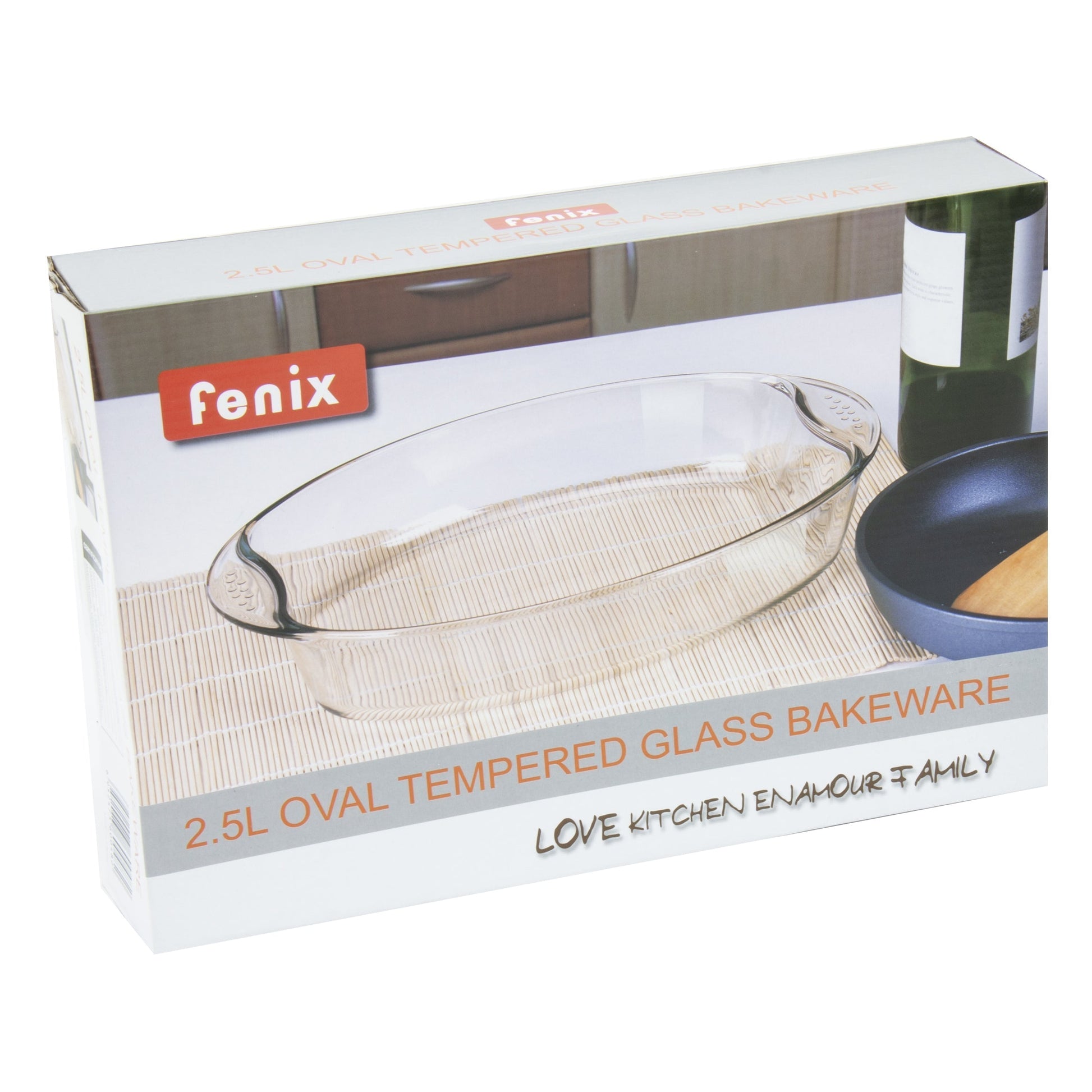 Durane Oval Tempered Glass Oven Casserole Baking Dish 25L