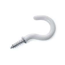 Durable 1 14 White PVC Cup Hooks Value Pack