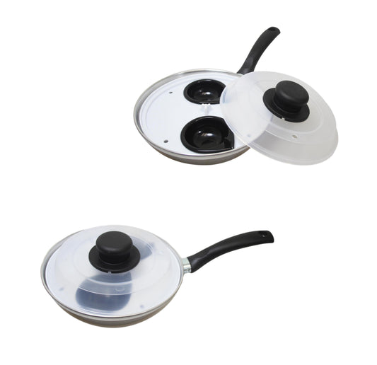 Non Stick Egg Poacher Pan with Long Safety Handle