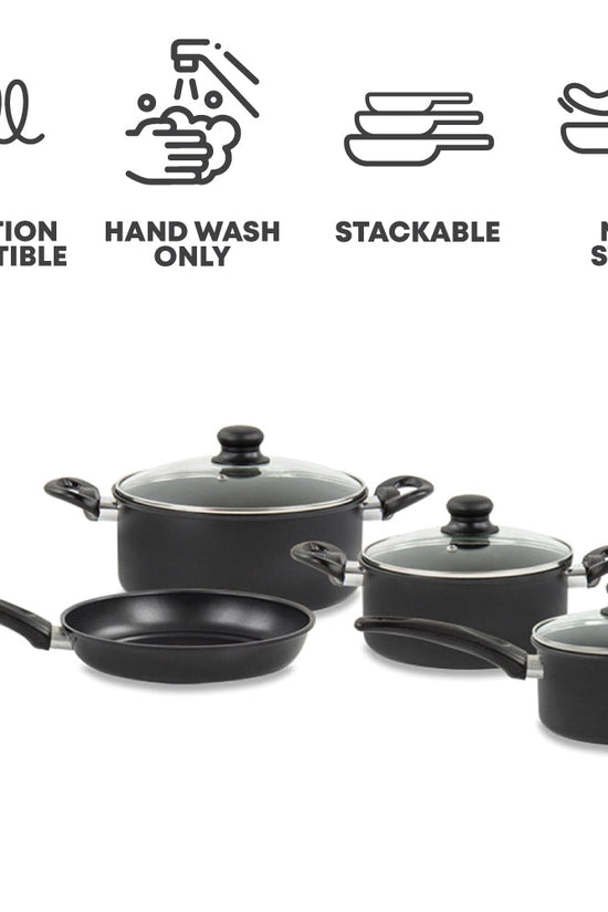 SQ Professional 7Piece Carbon Steel Ultimate Cookware Pan Set