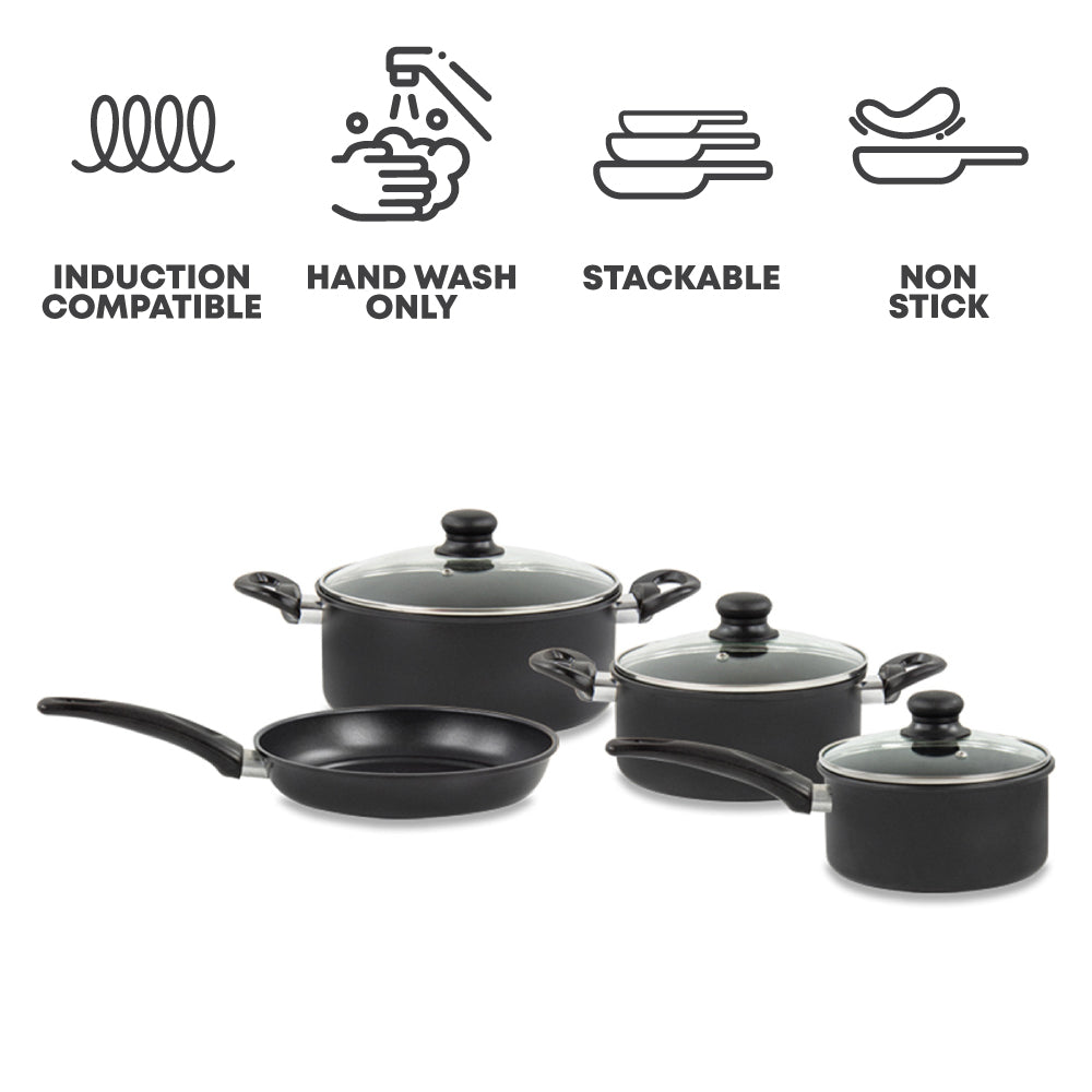 SQ Professional 7Piece Carbon Steel Ultimate Cookware Pan Set