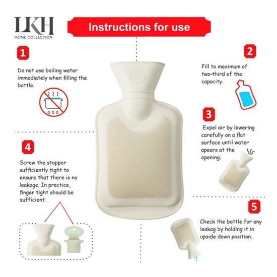 DGI Rubber Hot Water Bottle 05L Premium Quality and Comfort