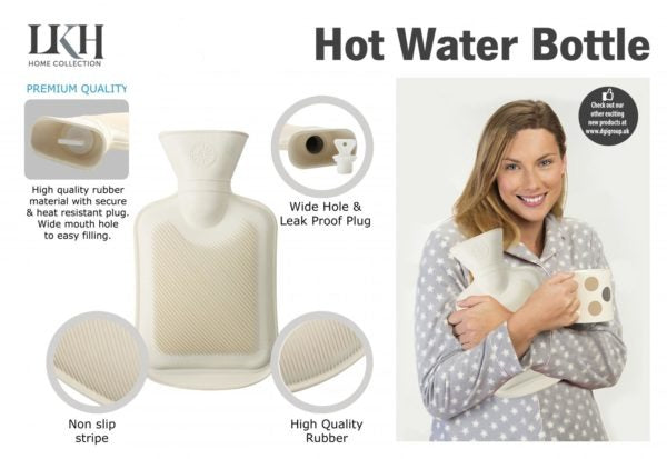 DGI Rubber Hot Water Bottle 10L Comfort and Relief