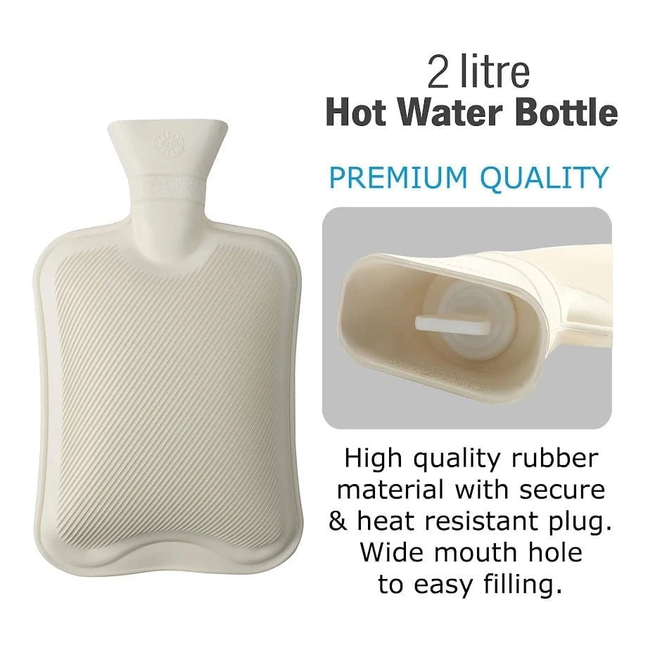 DGI Rubber Hot Water Bottle 20L Stay Warm Cozy All Winter