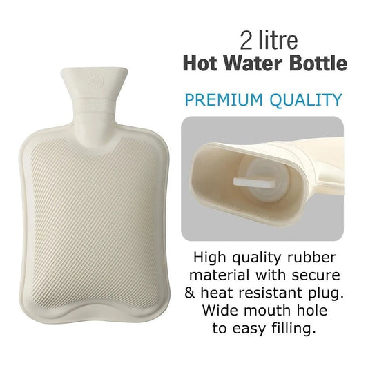 DGI Rubber Hot Water Bottle 20L Stay Warm Cozy All Winter