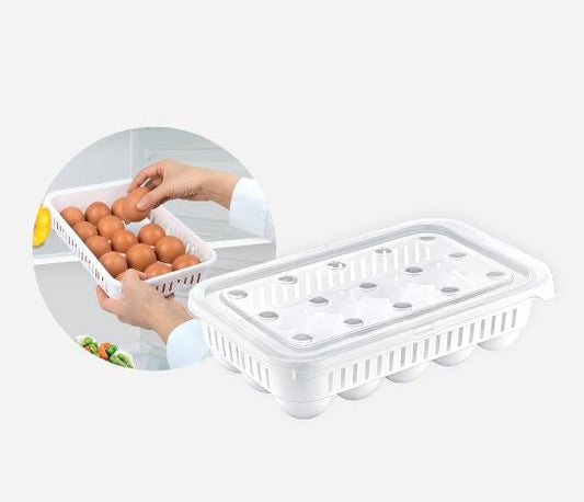 15Egg Storage Container With Secure Lid