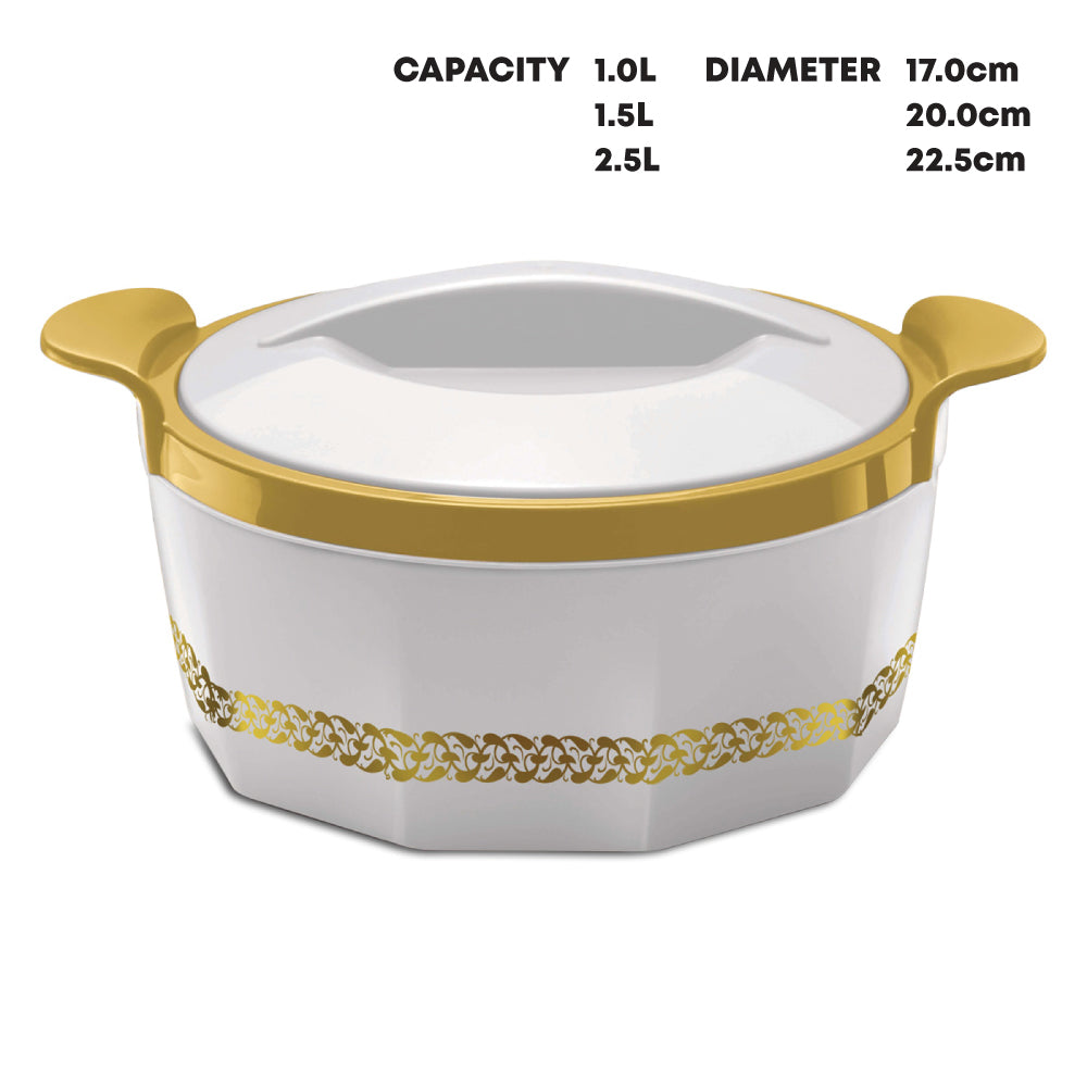 SQ Professional Fionna White Hot Pot Set of 3 10 15 25L