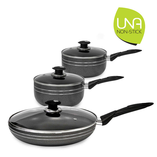 SQ Professional Una Non Stick Pan Set of 6 Essential Cookware Collection
