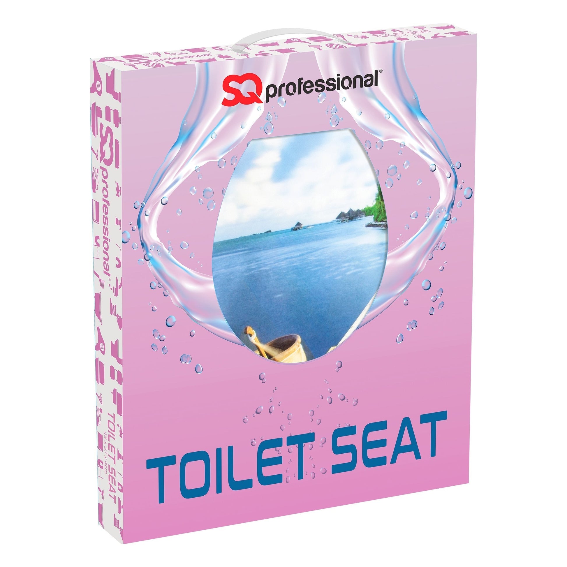SQ Professional Bathroom Toilet Seat Aquatic Horizon Design
