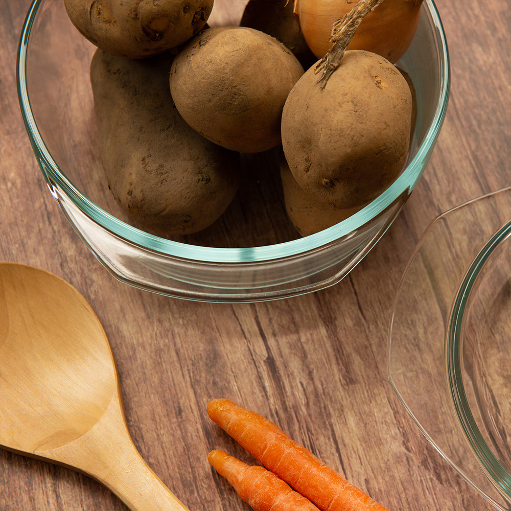 Durane 15L Tempered Glass Casserole Dish with Lid Premium Quality