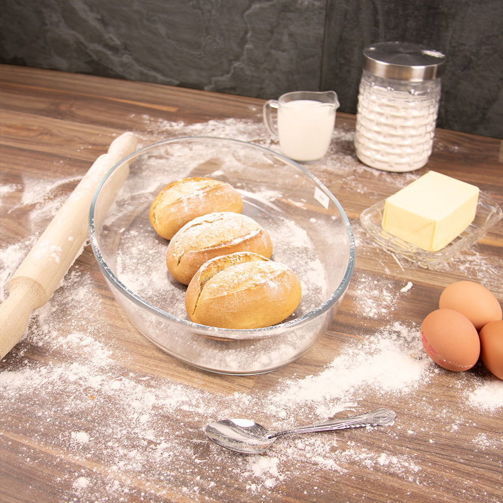 Durane Tempered Glass Oven Roaster Baking Dish 3L Premium Quality Kitchen Essential