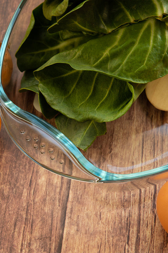 Durable Oval Tempered Glass Baking Dish 32 x 26cm