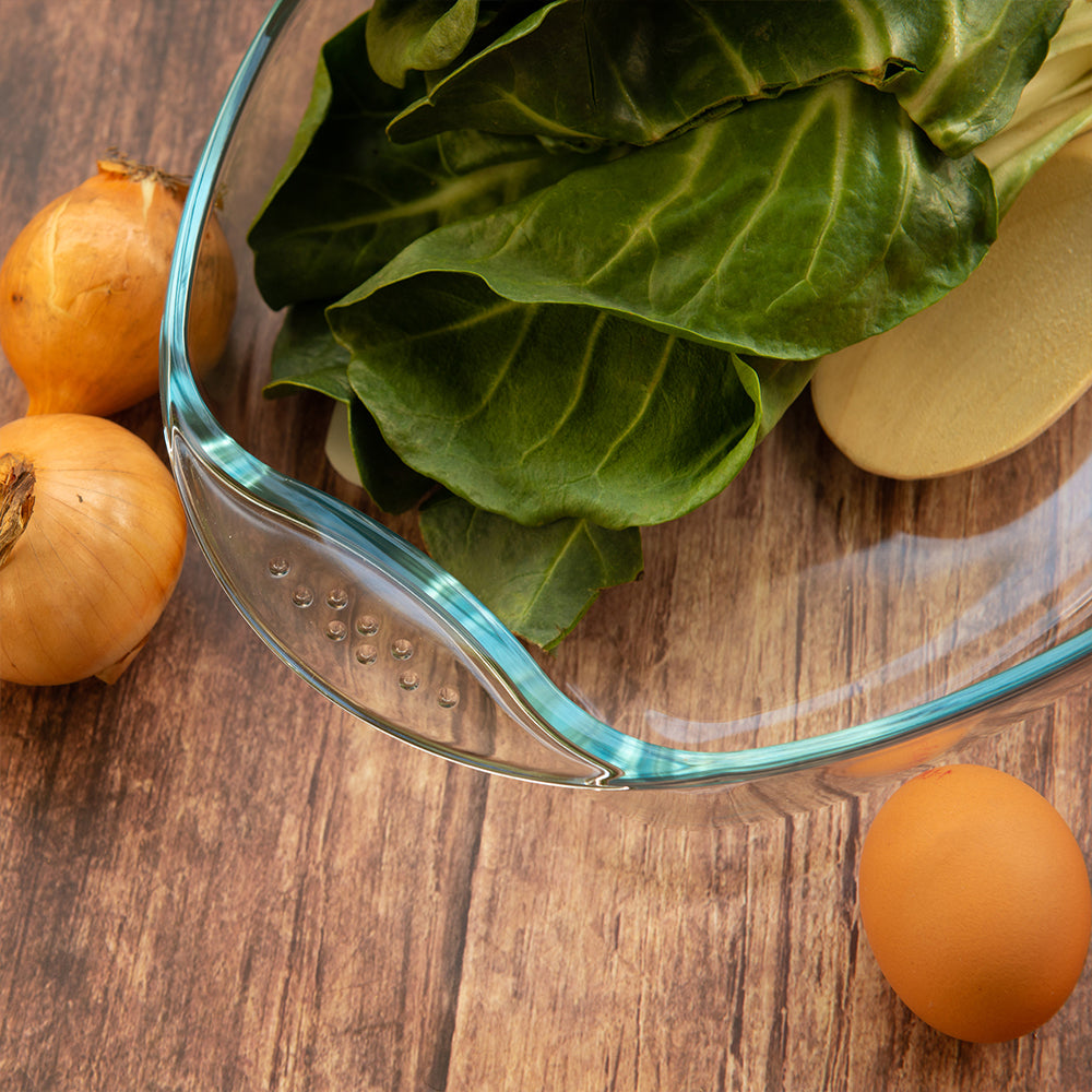 Durable Oval Tempered Glass Baking Dish 32 x 26cm