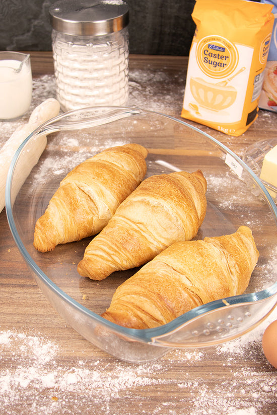 Durable Oval Tempered Glass Baking Dish 32 x 26cm